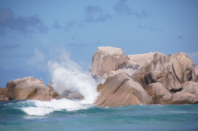 Felsen am Anse Coco