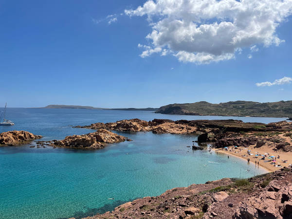 Blick auf die Cala Pregonda Blick auf die Cala Pregonda