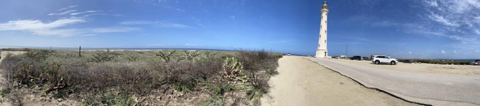 Panorama am Arashi Beach mit California Lighthouse