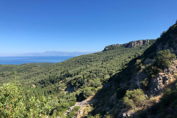 Berglandschaft Korfus