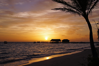 Sonnenuntergang am Strand