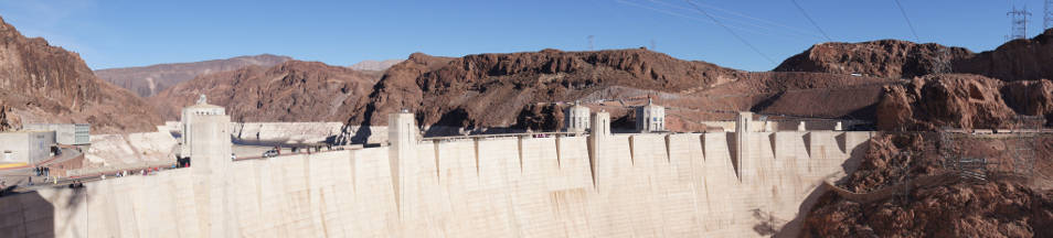 Hoover Damm Panoramaaufnahme Hoover Damm