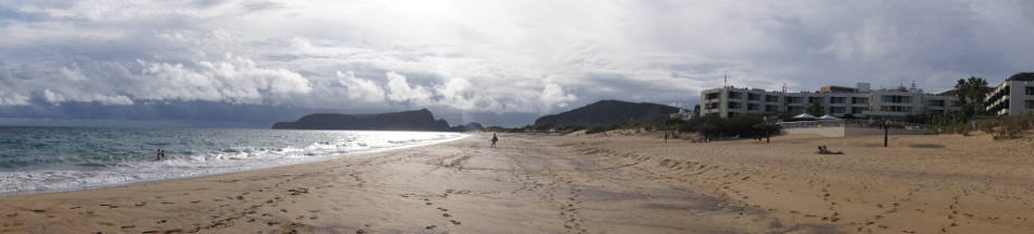 Panoramablick auf Porto Santo. Panorama Porto Santo